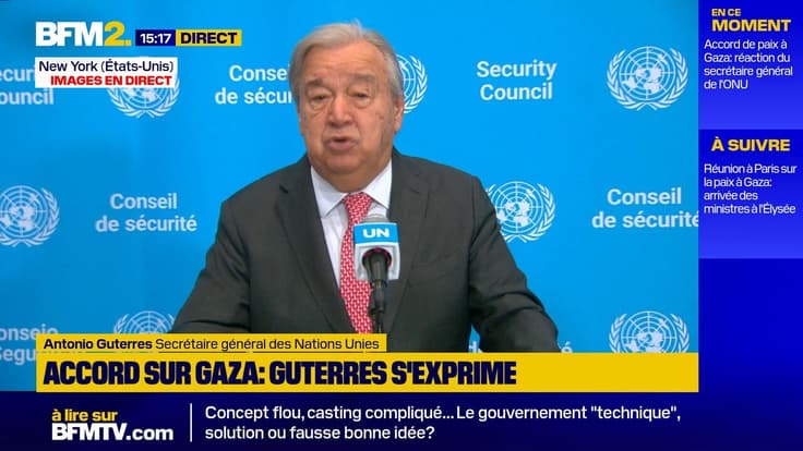 "Le monde regarde": le secrétaire général de l'ONU Antonio Guterres appelle à se saisir de ce moment "décisif"