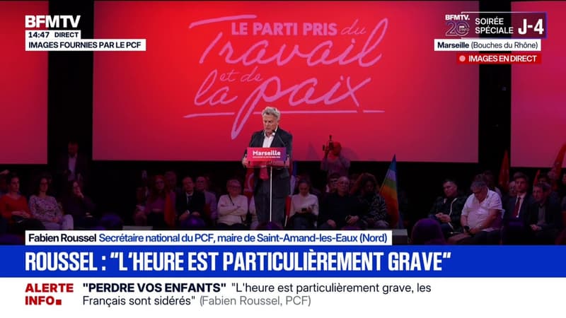"À Paris, comme à Berlin, on présente la guerre comme inévitable", déplore Fabien Roussel (PCF)