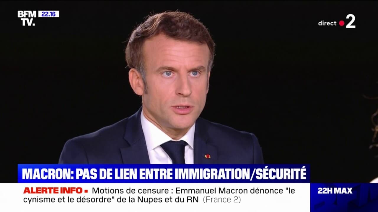 Emmanuel Macron Sur L’immigration: "Nous Avons Eu Ces Dernières Années ...