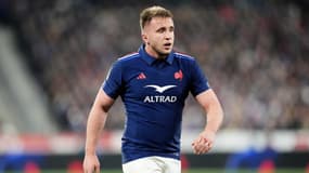 Anthony Jelonch avec le XV de France contre l'Ecosse, le 15 mars 2025