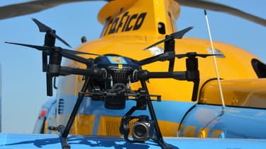Un drone utilisé pour les contrôles routiers