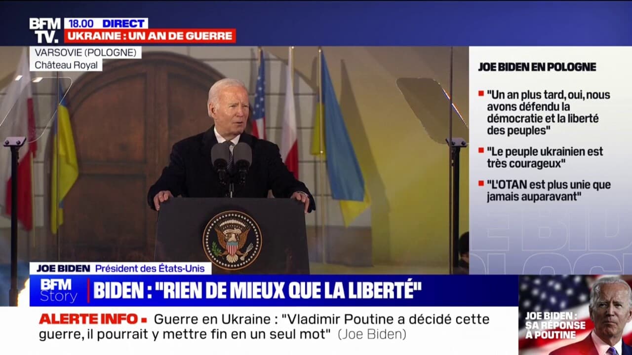 Joe Biden à Varsovie: "Il N'y A Rien De Mieux Que La Liberté"