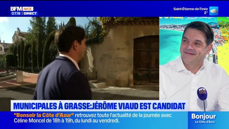 Municipales à Grasse: le maire de Grasse, Jérôme Viaud,est candidat à sa succession.
