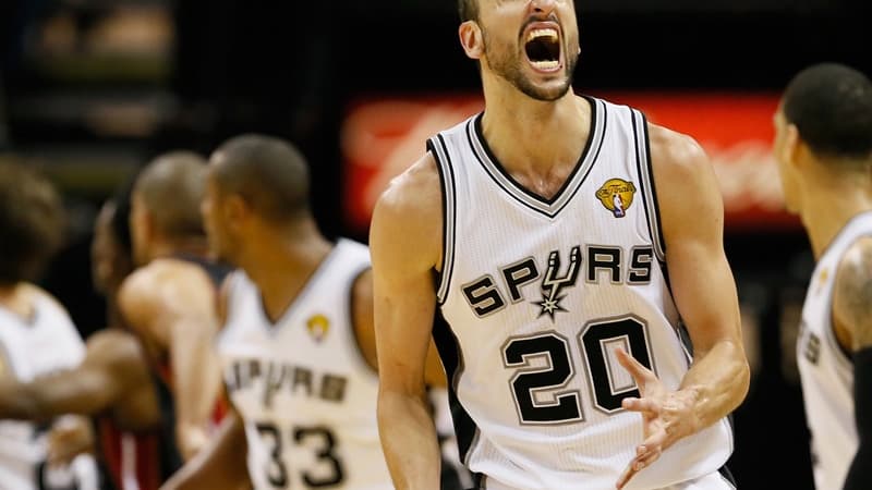 Manu Ginobili, auteur d'un grand match face à Miami