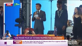 Explosion à Paris: Emmanuel Macron adresse ses "pensées pour les victimes"