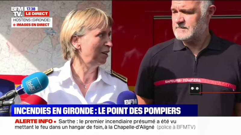 Incendies en Gironde: Fabienne Buccio, préfète de Gironde, annonce l'arrivée de la délégation polonaise, en renfort des pompiers français