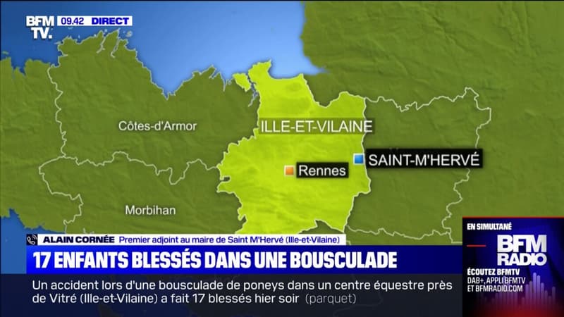 Ille-et-Vilaine: 15 enfants blessés lors d'un stage équestre à Saint-M'Hervé, dont 3 en urgence absolue