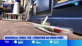 Vigile tué au Vieux-Port à Marseille : des fleurs et des bougies devant l'établissement