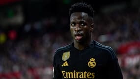Vinicius lors d'un match de Liga avec le Real Madrid, 21 octobre 2023