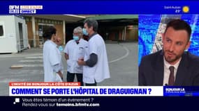 Le directeur de l'hôpital de Draguignan, explique que le personnel "est fatigué" mais malgré tout "les professionnels restent bienveillants" envers les patients