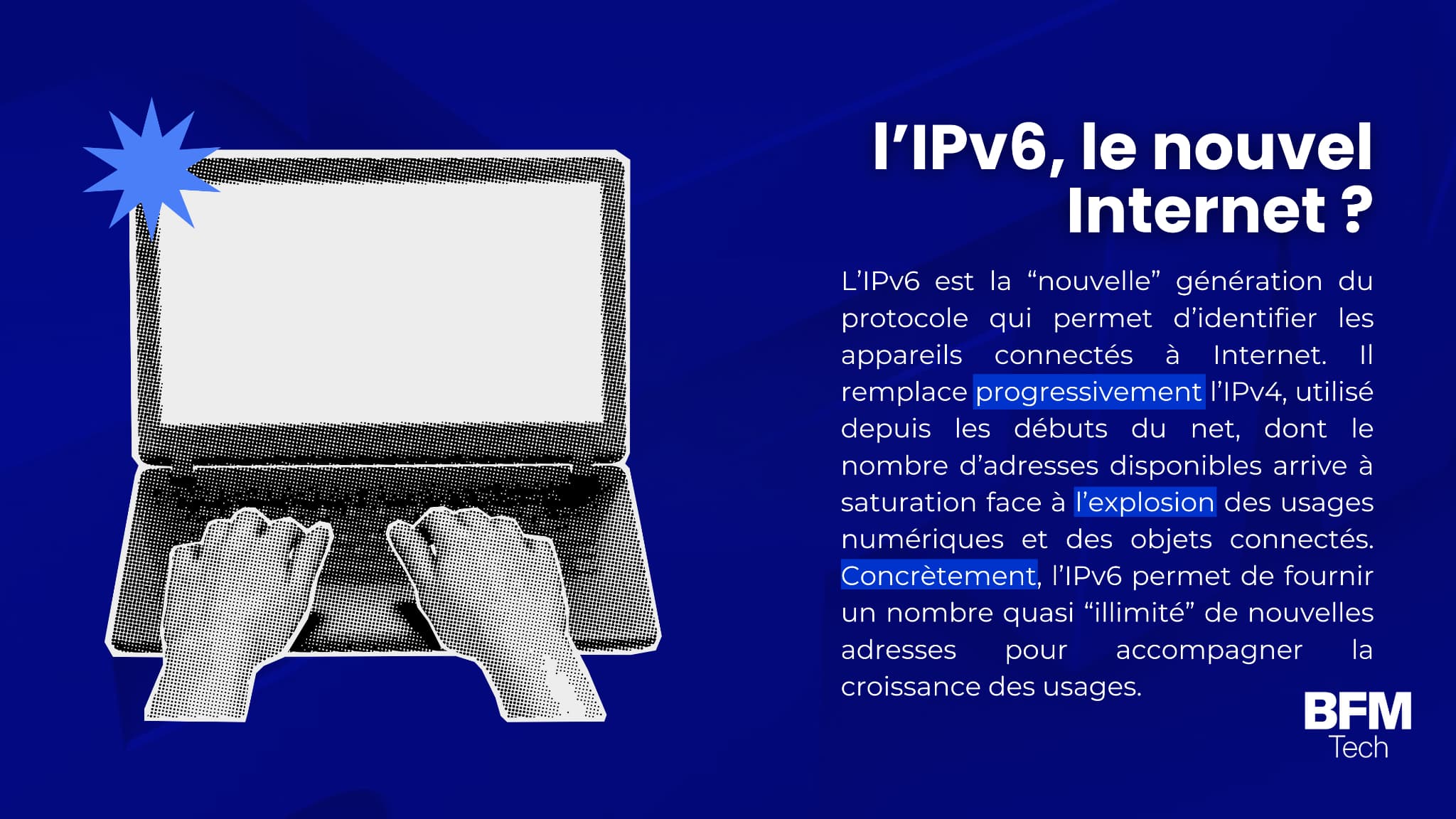 Le rapport de l’Arcep accorde également une place importante à la transition vers l’IPv6 