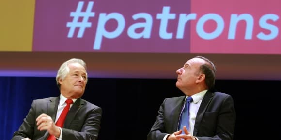 Jean-François Roubaud et Pierre Gattaz. Jean-François Roubaud et Pierre Gattaz.