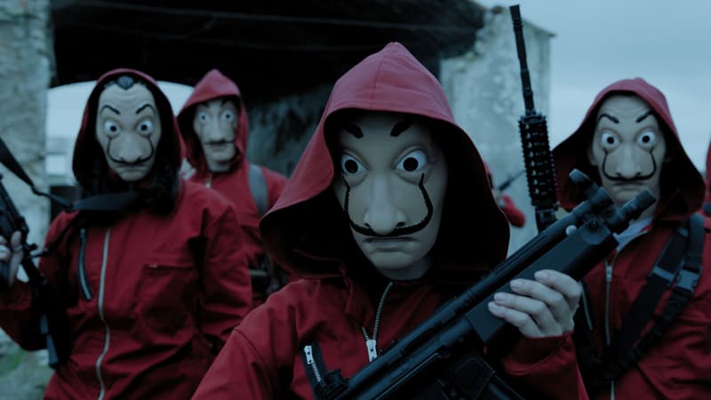 Le déguisement des braqueurs dans la série "La Casa de Papel"