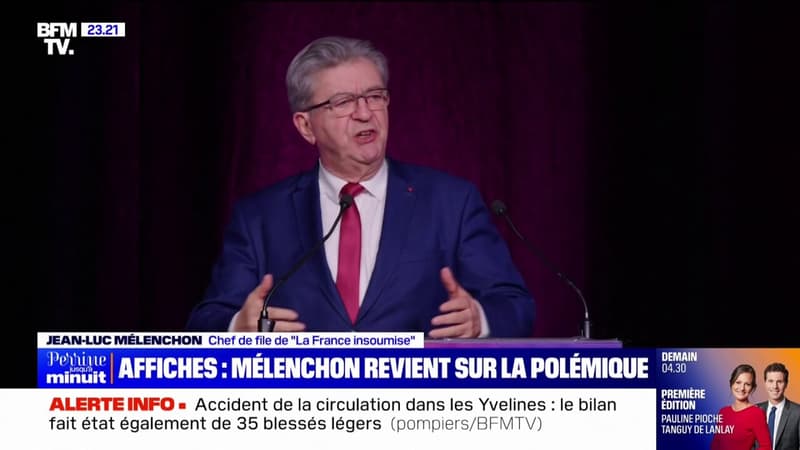 Affiches LFI: Jean-Luc Mélenchon revient sur la polémique