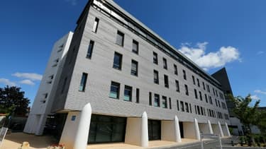 Devant l'hôpital Sebastopol de Reims où est hospitalisé Vincent Lambert -