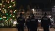 Des policiers dans les rues de Strasbourg, capitale Européenne touchée par un attentat mardi 11 décembre 2018.