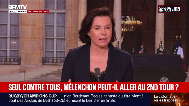 Jean-Luc Mélenchon, candidat pour l'élection présidentielle: "Je pense que c'est un signal d'alerte", observe Laurence Sailliet, ancienne députée européenne LR