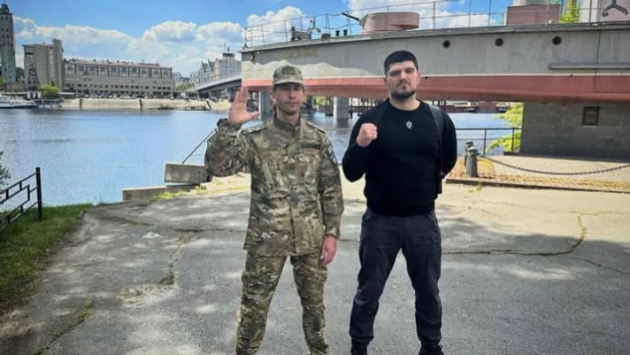 Un membre de la Légion Liberté de la Russie le fondateur du RDK, Denis Kapustin, sur une photo postée le 17 mai 2023 sur Telegram.