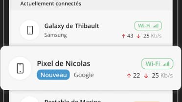 L'application Freebox Connect permet de voir les appareils connectés à son réseau. 