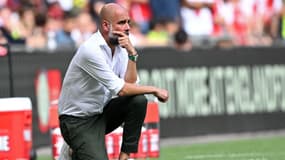 Pep Guardiola lors du Community Shield, 6 août 2023