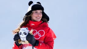 La skieuse sino-américaine Eileen Gu, à Pékin le 18 février 2022
