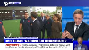 Les bons conseils de Macron au XV de France