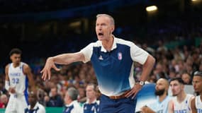 Le sélectionneur de l'équipe de France de basket Vincent Collet 
