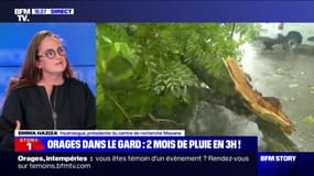 Intempéries dans le Gard: "À chaque fois, les intensités seront un peu plus importantes, sur un laps de temps de plus en plus court", selon cette hydrologue