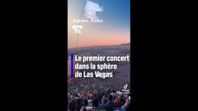 Les images très spectaculaires du premier concert de U2 dans la Sphère de Las Vegas