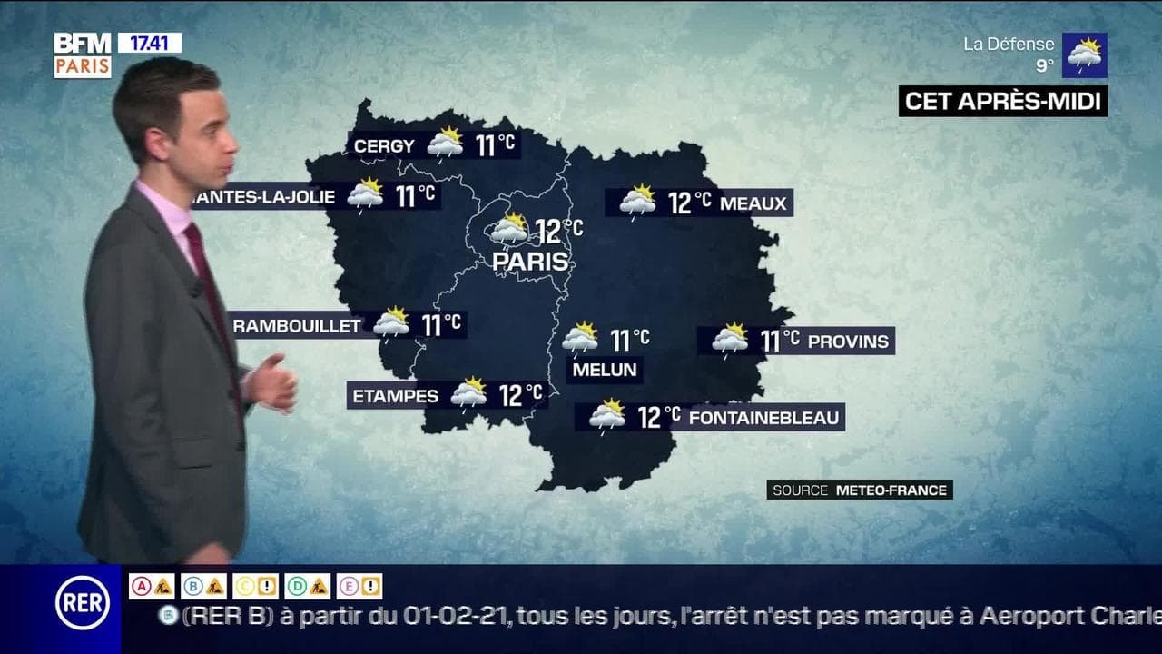 Météo Paris-Ile de France du 4 mars: Légères averses