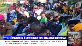 Lampedusa: situation humanitaire alarmante après l'arrivée de milliers de migrants sur l'île