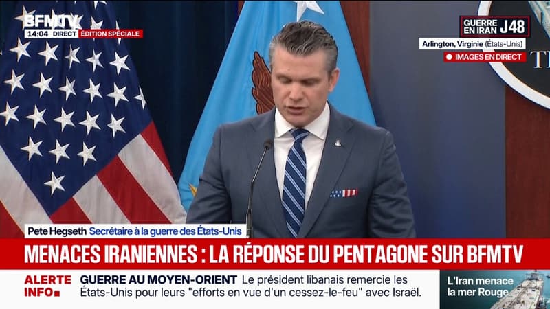 "Nous vous surveillons", Pete Hegseth s'est adressé aux dirigeants iraniens lors d'une conférence de presse