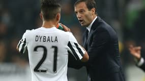 Paulo Dybala et Massimiliano Allegri