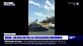 Bron : un bus en feu, 62 passagers indemnes