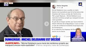 Dunkerque: l'ancien maire Michel Delebarre est mort 