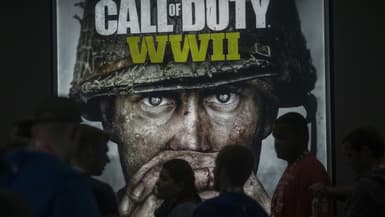Une démonstration du jeu Call of Duty WWII, à l'ouverture du Electronic Entertainment Expo (E3), à Los Angeles, le 13 juin 2017. 