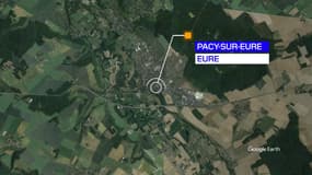 Localisation de la commune de Pacy-sur-Eure, dans l'Eure.