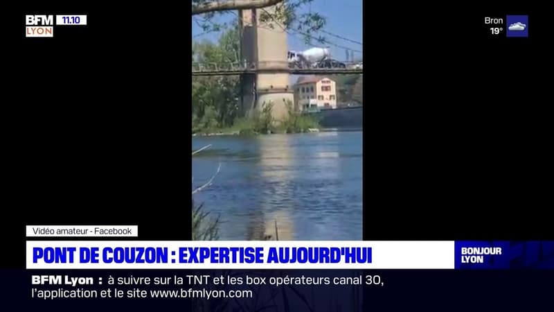 Pont de Couzon: expertise ce lundi après le passage d'un camion malgré l'interdiction