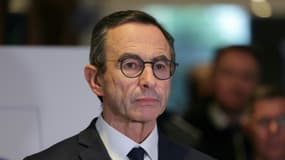 Le ministre de l'Intérieur Bruno Retailleau, le 7 février 2025 à Lognes, près de Paris