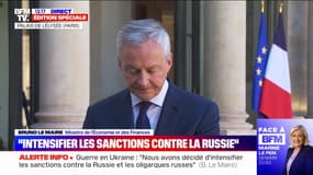 Guerre en Ukraine: Bruno Le Maire confirme le retrait des banques russes du réseau SWIFT et le gel des avoirs de la Banque centrale russe