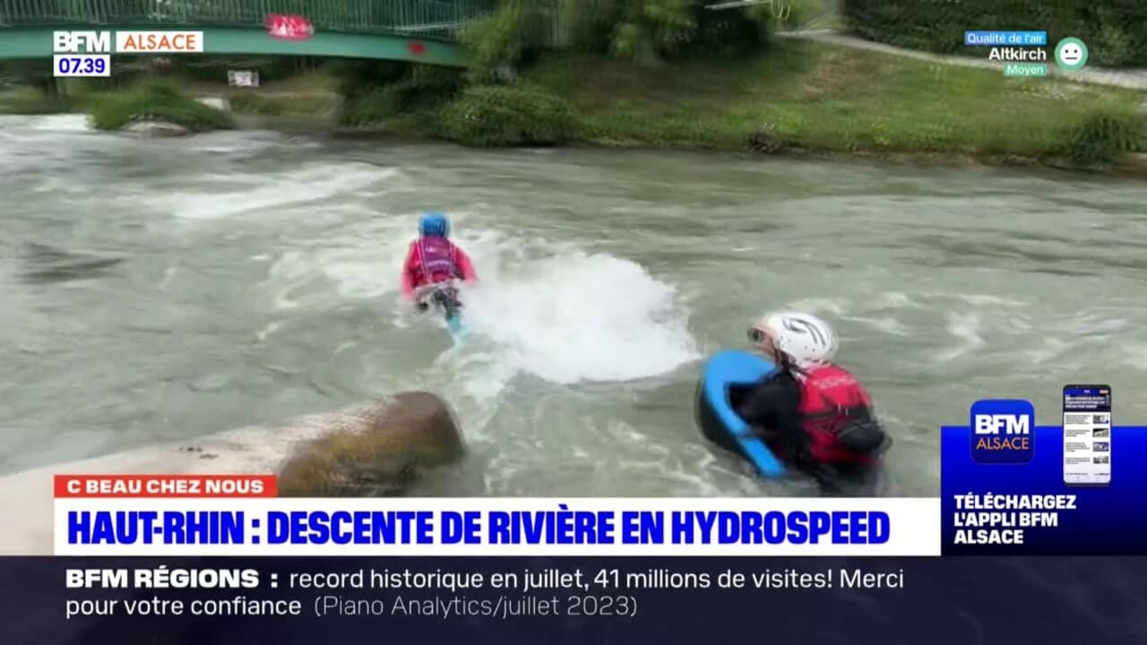 C beau chez nous descente de rivière en hydrospeed dans le Haut Rhin