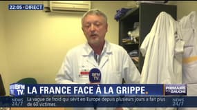 Grippe: "La situation est tendue mais on n'observe pas un afflux massif de patients", Frédéric Adnet
