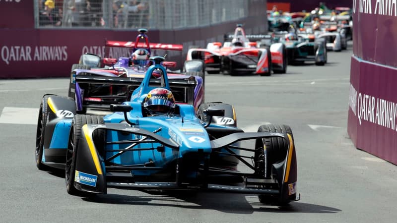 La Renault de Sebastien Buemi au Grand Prix de Formula E de Paris en mai dernier