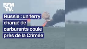 La Russie accuse l'Ukraine d'avoir attaqué et fait couler un ferry chargé de carburant près de la Crimée annexée