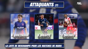 Équipe de France : Les 23 Bleus pour les matches de mars avec Nkunku et Clauss