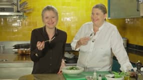Ma recette avec un chef: recréez une salade d'haricots verts avec la cheffe Stéphanie Le Quellec et Karine de Ménonville