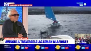 "C'était un vrai défi": Olivier Ducruix, navigateur non-voyant, revient sur sa traversée du lac Léman à la voile
