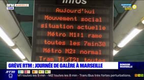 Grève RTM: journée de galère à Marseille