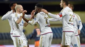 La joie des joueurs lyonnais