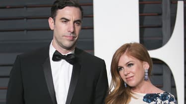 Sacha Baron Cohen et Isla Fisher, le 22 février 2015